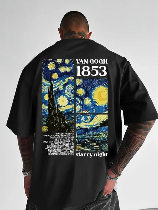 Camiseta Casual "La Noche Estrellada"